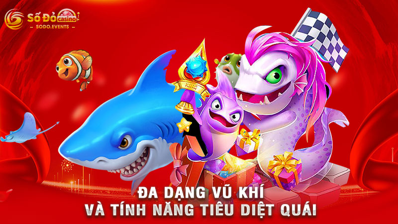 đa dạng vũ khí và tính năng tiêu diệt quái