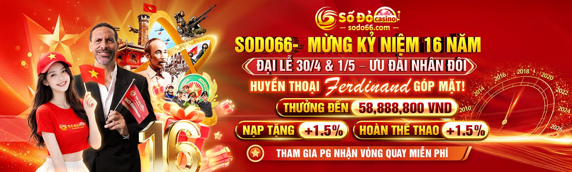 mừng kỷ niệm 16 năm cùng đại lễ